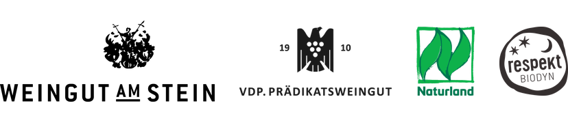 Logo vinařství Am Stein a certifikace